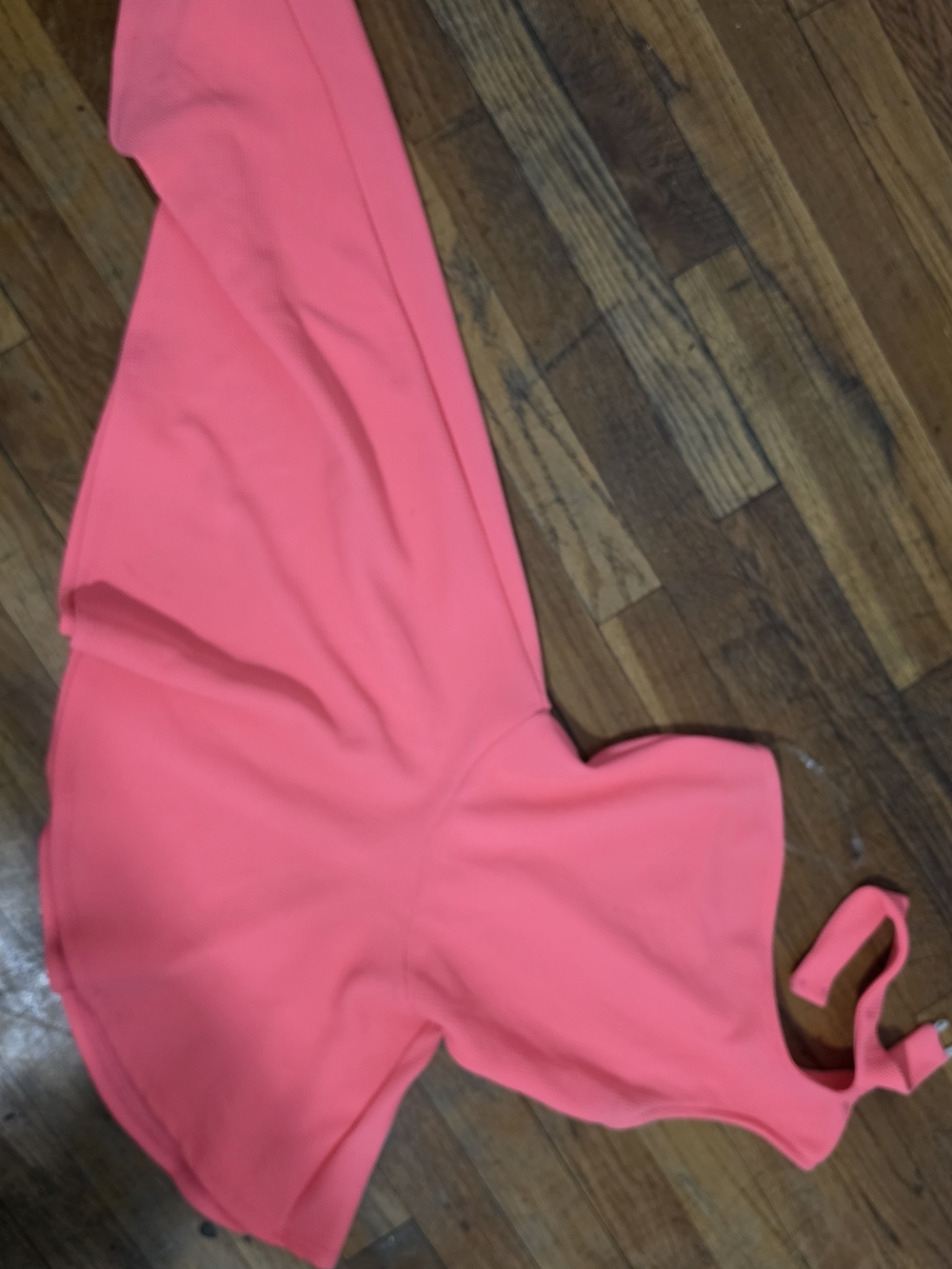 Kids One-Piece Swimsuit in Bright Coral Pink